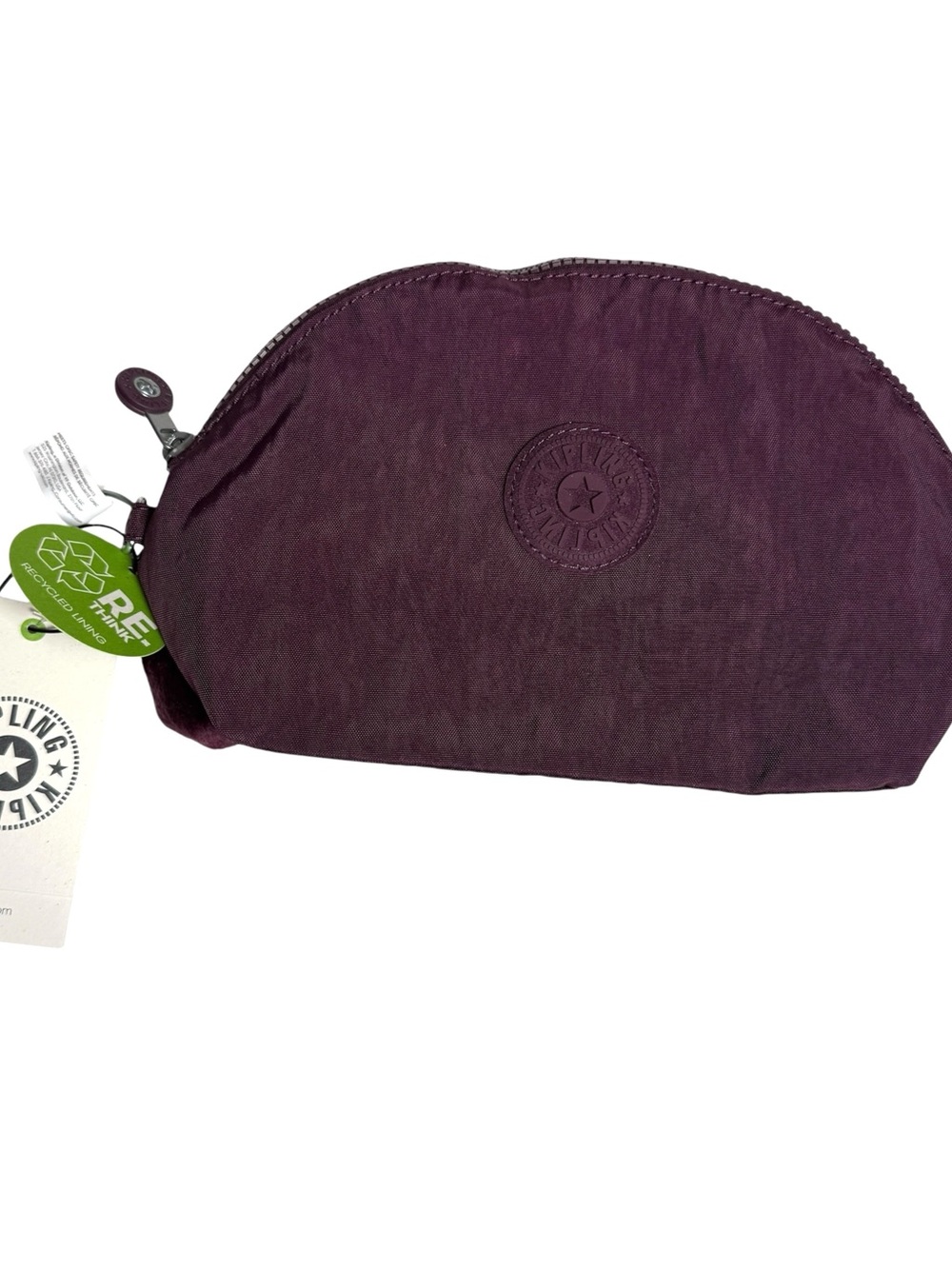 Kipling Plum Purple Half-Moon Cosmetic Pouch - Picture 7 of 7